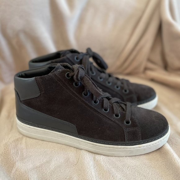Prada Grey suede hi top US size 9.5 Prada size 8.5 - Picture 1 of 5